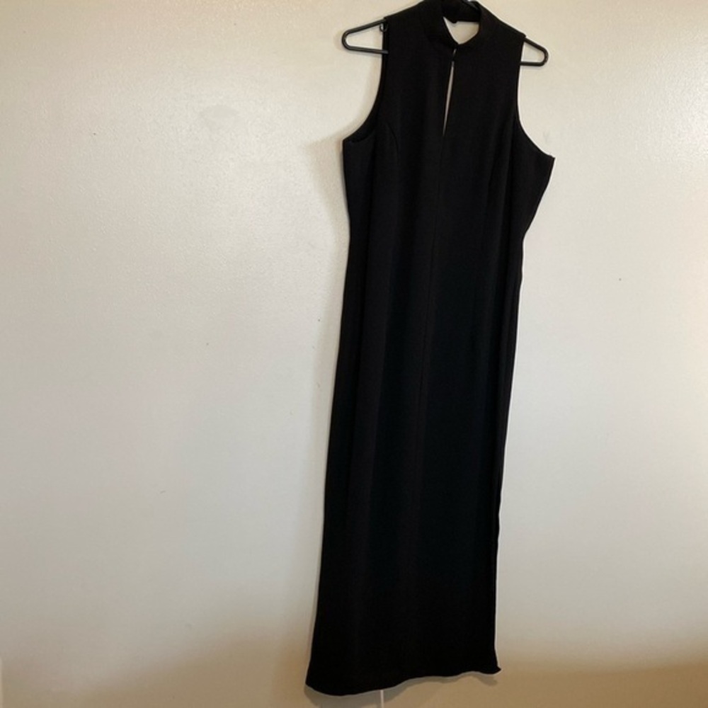 CDC evening Caren Desiree Company black Rayon open back sleeveless dress…